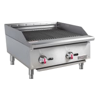 MoTak MBR24 24" Gas Charbroiler w/ Cast Iron Grates - Convertible