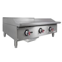 MoTak MGR36-T 36" Gas Griddle w/ Thermostatic Controls - 3/4" Steel Plate, Convertible