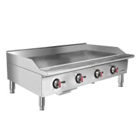 MoTak MGR48-T 48" Gas Griddle w/ Thermostatic Controls - 3/4" Steel Plate, Convertible
