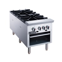 Dukers DCSPA2 2 Burner Stock Pot Range, Convertible