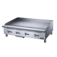 Dukers DCGM48 48" Gas Griddle w/ Manual Controls - 3/4" Steel Plate, Convertible