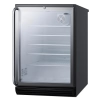 Summit SCR600BGLSH 23 5/8" W Undercounter Refrigerator w/ (1) Section & (1) Door, 115v