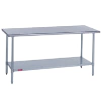 Duke 418-2436 36" 18 ga Work Table w/ Undershelf & 400 Series Stainless Flat Top