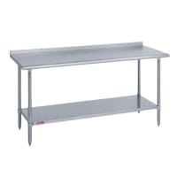 Duke 418-3048-2R 48" 18 ga Work Table w/ Undershelf & 400 Series Stainless Top, 1 1/8&qu...