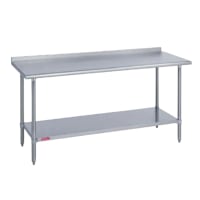 Duke 418-3060-2R 60" 18 ga Work Table w/ Undershelf & 400 Series Stainless Top, 1 1/8&qu...