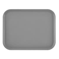 Cambro 1014FF107 Plastic Fast Food Tray - 13 1/2"L x 10 2/5"W, Pearl Gray