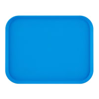 Cambro 1014FF168 Plastic Fast Food Tray - 13 1/2"L x 10 2/5"W, Blue