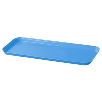 Cambro 918MT142 Rectangular Market Display Tray - 8 11/16" x 18" x 13/16", Blue