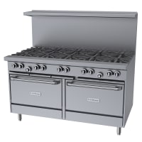 Garland U60-10RR 60" 10 Burner Gas Range w/ (2) Standard Ovens, Liquid Propane