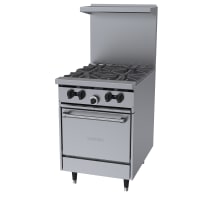 Garland X24-4L 24" 4 Burner Gas Range w/ Space Saver Oven, Liquid Propane