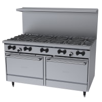 Garland X60-10RR 60" 10 Burner Gas Range w/ (2) Standard Ovens, Liquid Propane