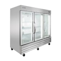 MoTak MSD-3DR-BAL-80-G-X 80 4/5" Three Section Reach In Refrigerator, (3) Left/Right Hinge G...