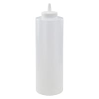 Winco PSB-24C 24 oz Plastic Squeeze Bottle, Clear