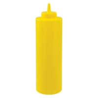 Winco PSB-24Y 24 oz Plastic Squeeze Bottle, Yellow