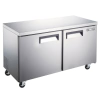 MoTak MFUC-2S 60 1/5" Undercounter Freezer w/ (2) Sections & (2) Doors, 115v