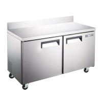 MoTak MFWT-2SW 60 1/5" Worktop Freezer w/ (2) Sections &amp; (2) Doors, 115v