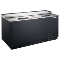 MoTak MRGF-3 2 Section Glass Chiller w/ 250 Mug Capacity - Black, 115v