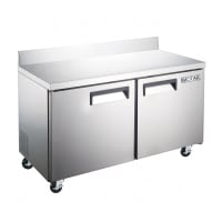 MoTak MRWT-2S-60 60 1/5" Worktop Refrigerator w/ (2) Sections & (2) Doors, 115v