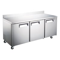 MoTak MRWT-3S 71 1/2" Worktop Refrigerator w/ (3) Sections &amp; (3) Doors, 115v