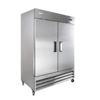 MoTak MRIR-2D 54" Two Section Reach In Refrigerator, (2) Left/Right Hinge Solid Doors, 115v