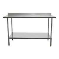 Duke 418-2460-2R 60" 18 ga Work Table w/ Undershelf & 400 Series Stainless Top, 1 1/8&qu...