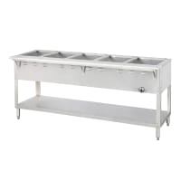 Duke WB305 72 3/8" Hot Food Table w/ (5) Wells &amp; Cutting Board, Natural Gas