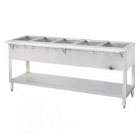 Duke WB305 72 3/8" Hot Food Table w/ (5) Wells & Cutting Board, Liquid Propane