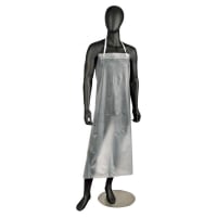 San Jamar 614DVA Vinyl Dishwashing Apron - 43" x 36", Clear