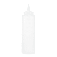 Vollrath 2812-13 12 oz Squeeze Dispenser - Clear Cap, Clear