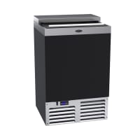 Krowne MC24B 1 Section Glass Chiller w/ 95 Mug Capacity, Black, 115v