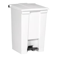Rubbermaid FG614400WHT 12 gal Step-On Container - White