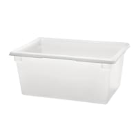 Rubbermaid FG352800WHT 16 5/8 gal Food/Tote Box - 26x18x12" White Poly