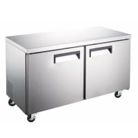 MoTak MUF-48-A 47 1/4"W Undercounter Freezer w/ (2) Sections &amp; (2) Doors, 115v