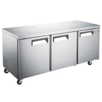MoTak MUR-72-A 72"W Undercounter Refrigerator w/ (3) Sections &amp; (3) Doors, 115v
