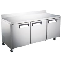 MoTak MWR-72-A 71 1/2" Worktop Refrigerator w/ (3) Sections & (3) Doors, 115v
