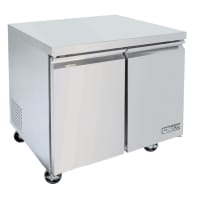 MoTak MUR-36-A 36 1/4"W Undercounter Refrigerator w/ (2) Sections &amp; (2) Doors, 115v