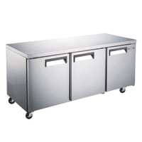 MoTak MUF-72-A 71 1/2"W Undercounter Freezer w/ (3) Sections & (3) Doors, 115v