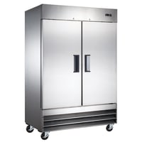 MoTak MSD-2DR-BAL-35-A 39 1/2" Two Section Reach In Refrigerator, (2) Left/Right Hinge Solid Doors, 115v