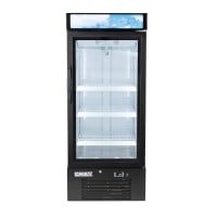 MoTak MGD-1DR-12-HC 25" One Section Glass Door Merchandiser - (1) Right Hinge Door, Black, 115v