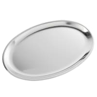 Winco SIZ-11 11" Oval Sizzling Platter, Stainless