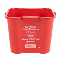 San Jamar KPP97RD 3 qt Kleen-Pail® Pro™ - Plastic, Red