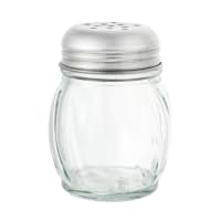 American Metalcraft 3306 Cheese Shaker w/ 6 oz Capacity & Top, Glass/Stainless