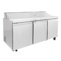 MoTak MST-72-A 70 3/8" Sandwich/Salad Prep Table w/ Refrigerated Base, 115v