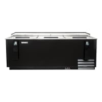 MoTak MBST-80-A 79 1/2" Forced Air Bottle Cooler - Holds (720) 12 oz Bottles, Lid Locks, Bla...
