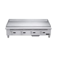 Dukers DCGT48 48" Gas Griddle w/ Thermostatic Controls - 1" Steel Plate, Convertible