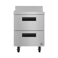 Hoshizaki WR27B-D2 27" W Worktop Refrigerator w/ (1) Section &amp; (2) Drawers, 115v