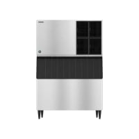 Hoshizaki KM-1601SAJ/B-800SF 1513 lb KM Series Crescent Cube Ice Machine w/ Bin - 800 lb Storage,...