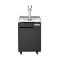 MoTak MRDD-1S-1 23 1/2" Kegerator Beer Dispenser w/ 1 Keg Capacity - 1 Column, Black, 115v