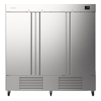Infrico IRR-AN67 82" Three Section Reach In Refrigerator, (3) Left/Right Hinge Solid Doors, 115v