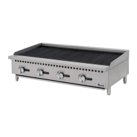 Migali C-RB48 48" Natural Gas Charbroiler w/ Cast Iron Grates, 140,000 BTU
